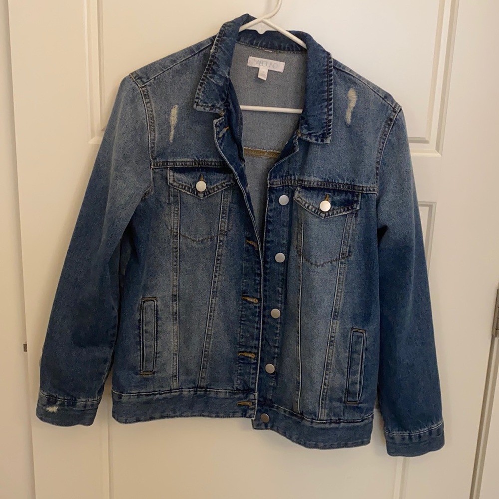 Oversized jean jacket